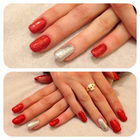 red-and-silver-gel-nails-32_6 Unghii cu gel roșu și argintiu