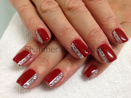 red-and-silver-gel-nails-32_7 Unghii cu gel roșu și argintiu