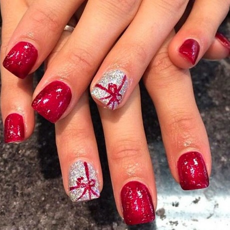 red-and-silver-nail-art-37_7 Arta unghiilor roșii și argintii