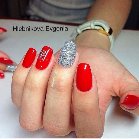 red-and-silver-nails-51_15 Unghii roșii și argintii
