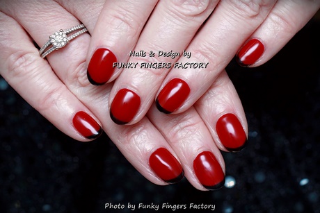 red-black-french-manicure-23_13 Roșu negru manichiură franțuzească