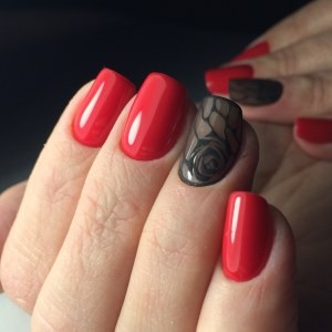 red-black-manicure-29_4 Manichiură roșie neagră