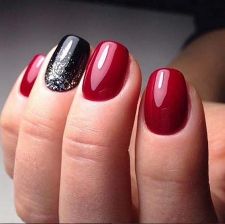 red-black-silver-nail-designs-91_13 Modele de unghii roșu negru argintiu