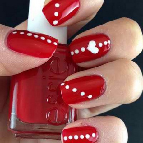 red-cute-nail-designs-70_19 Modele de unghii drăguțe roșii