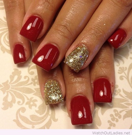 red-gold-and-black-nail-designs-20_8 Modele de unghii de aur roșu și negru