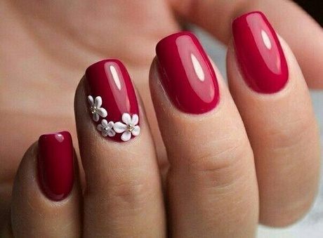 red-nail-designs-for-short-nails-71_16 Modele de unghii roșii pentru unghii scurte