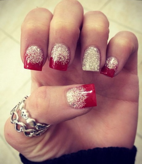 red-silver-nail-art-92_10 Red silver nail art