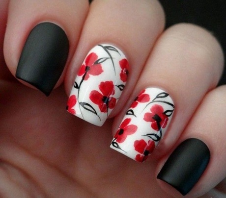 red-white-black-nail-designs-36_6 Roșu alb negru modele de unghii
