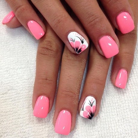 short-pink-nails-24_10 Unghii scurte roz