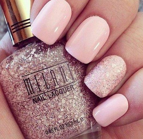 short-pink-nails-24_12 Unghii scurte roz