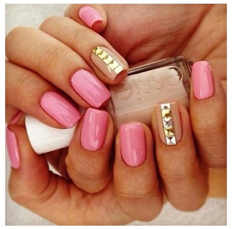 short-pink-nails-24_20 Unghii scurte roz