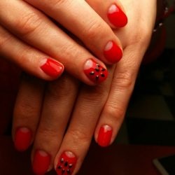 short-red-nails-77_9 Unghiile roșii scurte