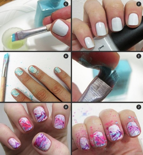 simple-and-easy-nail-art-designs-at-home-35_17 Design simplu și ușor de unghii la domiciliu