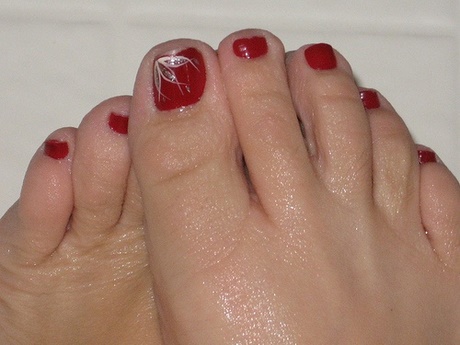 toe-nail-art-red-50_18 Toe nail art roșu