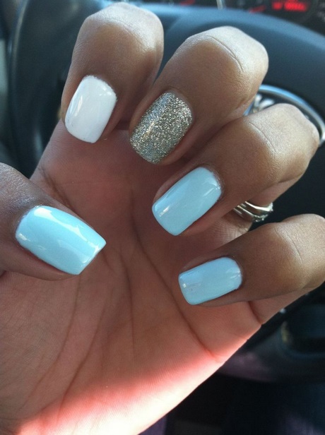 white-and-blue-nail-designs-26_2 Modele de unghii alb și albastru