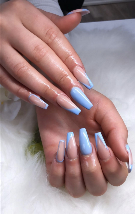 baby-blue-acrylic-nail-designs-77 Modele de unghii acrilice albastre pentru copii