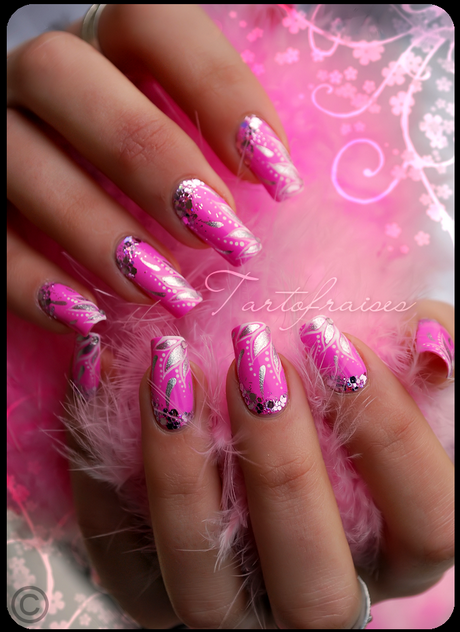 barbie-pink-nail-designs-74 Barbie roz modele de unghii