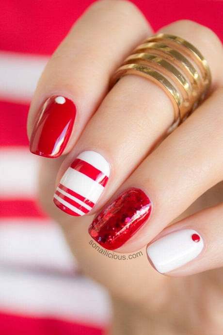 beautiful-red-nail-designs-79_13 Modele frumoase de unghii roșii