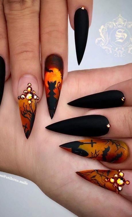 best-halloween-nail-art-65_15 Cel mai bun halloween nail art
