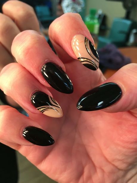 black-and-tan-nail-designs-74_6 Modele de unghii negre și bronzate