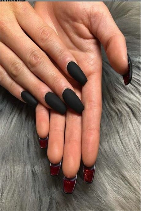 black-gel-nail-polish-designs-00_13 Modele de lacuri de unghii cu gel negru