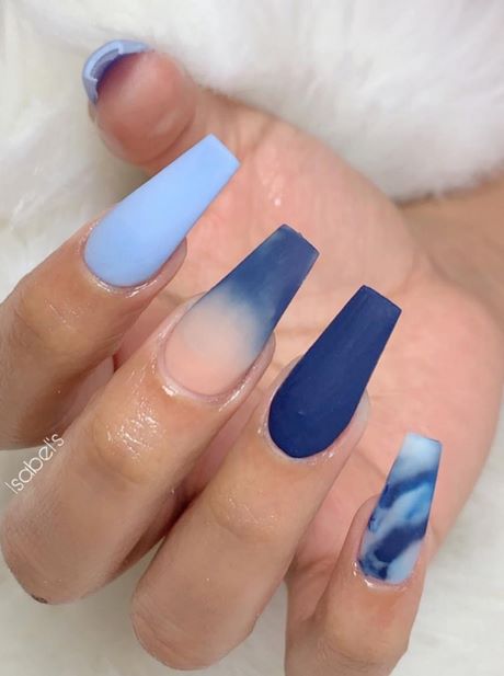 blue-fake-nail-designs-39_10 Albastru modele de unghii false