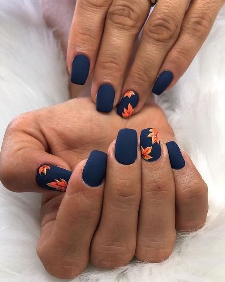 blue-short-nail-designs-45 Modele de unghii scurte albastre