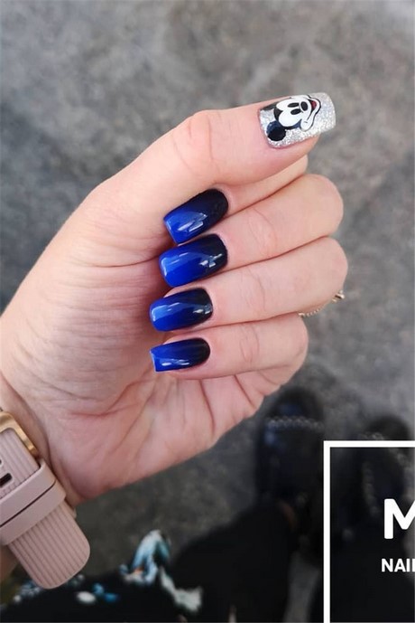 blue-short-nail-designs-45_2 Modele de unghii scurte albastre