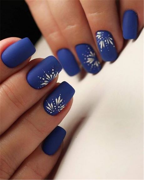 blue-short-nail-designs-45_8 Modele de unghii scurte albastre
