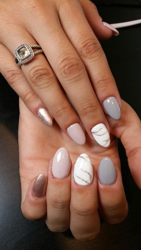 brown-and-white-nail-designs-40_15 Modele de unghii maro și alb