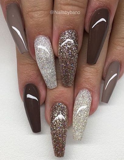 brown-and-white-nail-designs-40_2 Modele de unghii maro și alb
