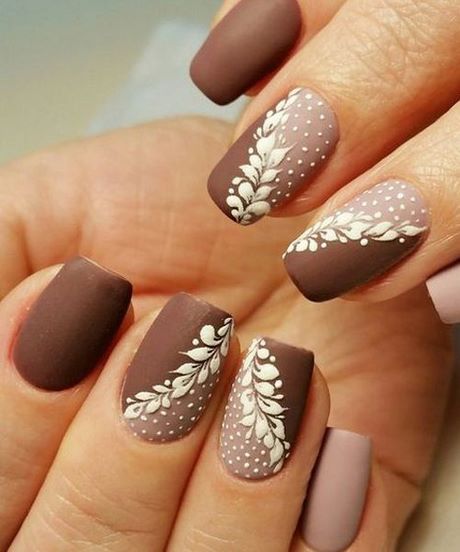 brown-color-nail-designs-70 Modele de unghii de culoare maro