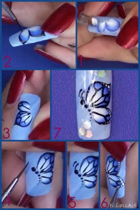 Butterfly nail art proiectează pas cu pas