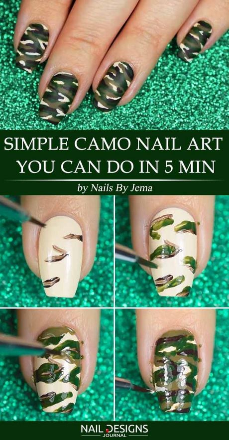 camo-nail-designs-step-by-step-32_11 Modele de unghii Camo pas cu pas