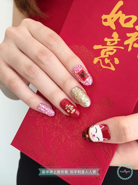 chinese-new-year-nail-art-design-10_7 Anul Nou Chinezesc nail art design
