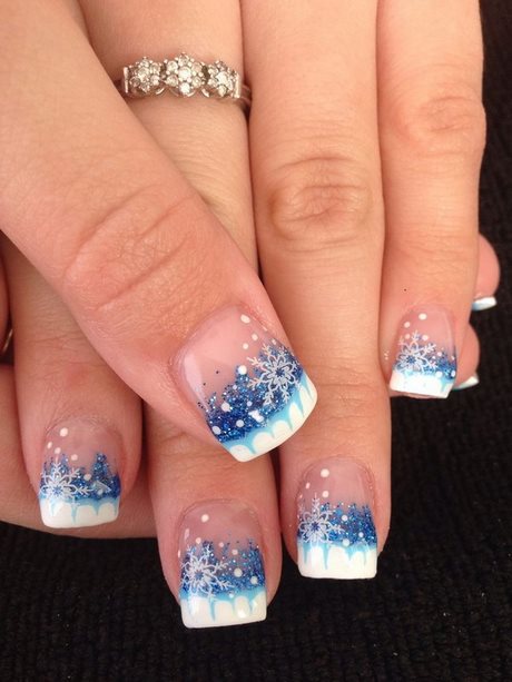 christmas-french-manicure-ideas-65_17 Idei de manichiură franceză de Crăciun