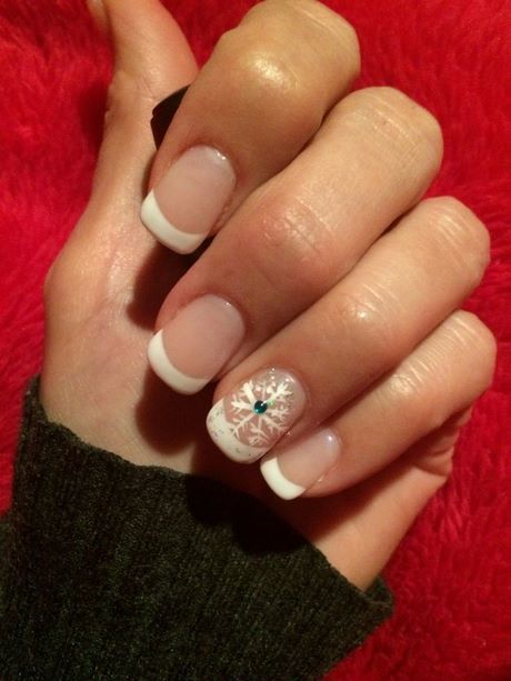 christmas-french-manicure-ideas-65_4 Idei de manichiură franceză de Crăciun