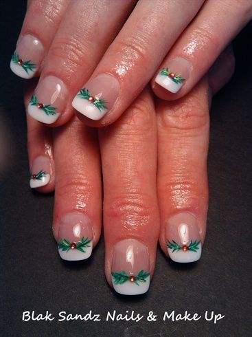 christmas-holly-nails-41_3 Crăciun holly cuie