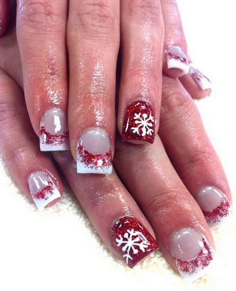christmas-snowflake-nails-designs-52 Crăciun snowflake cuie modele