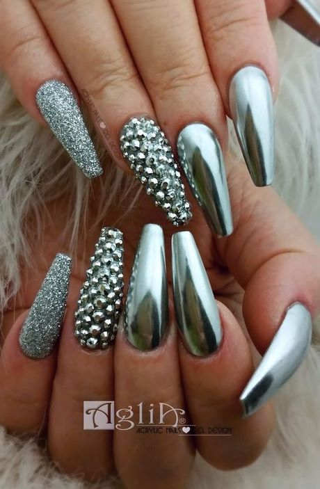 chrome-coffin-nail-designs-64_2 Modele de unghii cu sicriu cromat