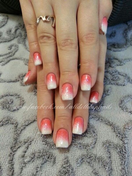 coral-and-white-nail-designs-80_2 Modele de unghii Coral și alb