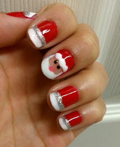 cute-acrylic-christmas-nails-50 Cute unghii acrilice de Crăciun