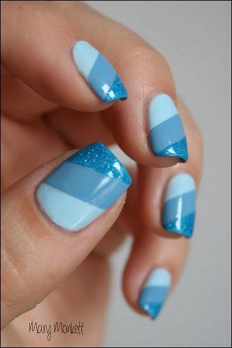cute-nail-designs-blue-18_5 Drăguț unghii modele albastru