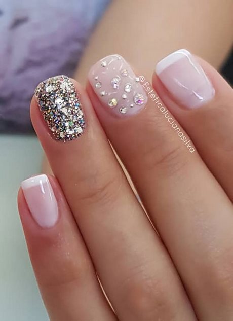 cute-nail-designs-for-short-acrylic-nails-07_15 Modele drăguțe de unghii pentru unghii acrilice scurte