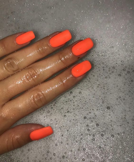 cute-orange-nail-designs-29_3 Modele drăguțe de unghii portocalii