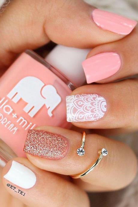 cute-pink-summer-nails-77 Drăguț roz Unghii de vară