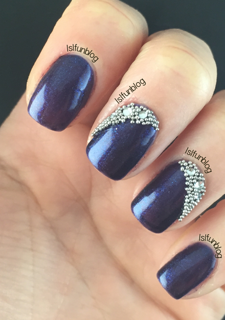 dark-blue-gel-nail-designs-23_4 Modele de unghii cu gel albastru închis