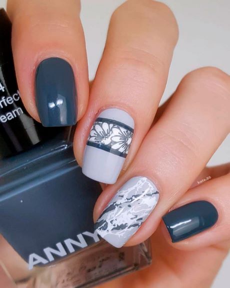 dark-gray-nail-designs-12_15 Modele de unghii gri închis