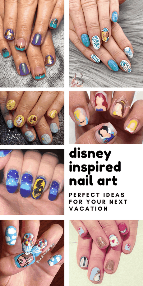 disney-themed-nail-designs-51 Modele de unghii tematice Disney