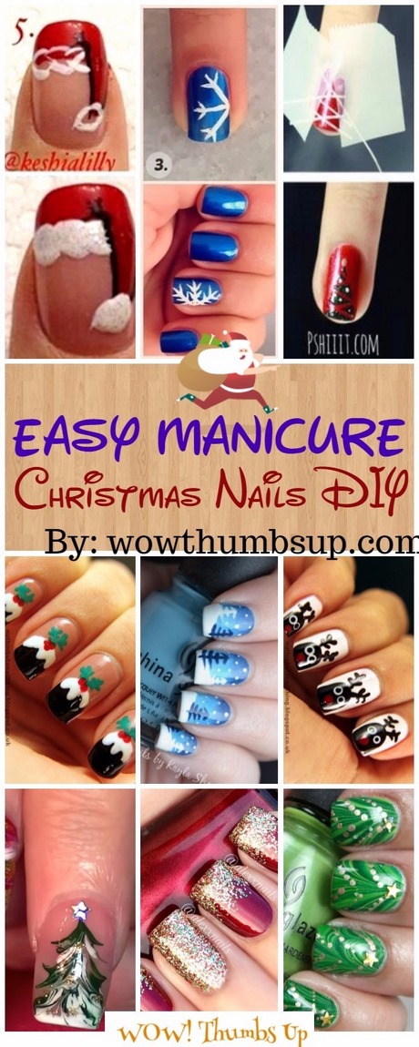 diy-christmas-nails-easy-88_20 Diy Crăciun cuie ușor